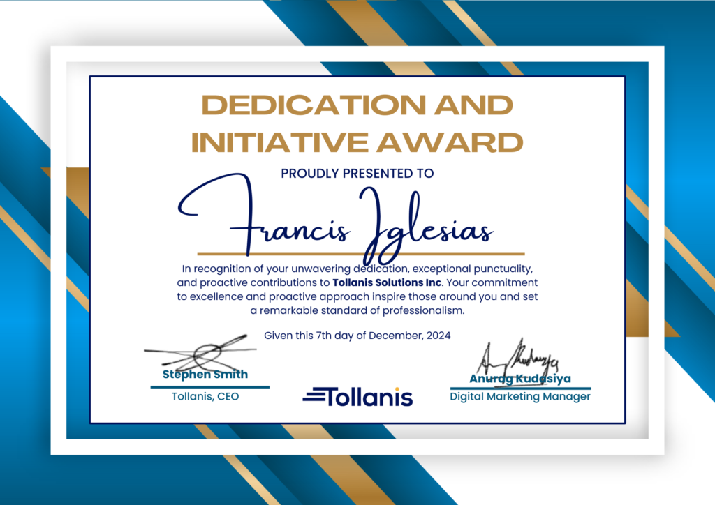 Tollanis | Award